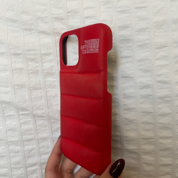 Red Puffer IPhone Case - Picture 3 of 4